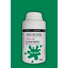 Aquacool Trend Akrilik Hobi Boya 1 kg Su Bazlı Hibrit Dönüşüm Boyası Ral 6024 Trafik Yeşili