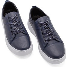 7AdımdaAşk Erkek Sneaker Hakiki Deri Ayakkabı 082Y24E40748