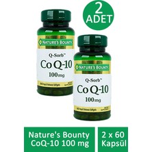 Nature's Bounty Coq-10 100 mg 60 Softgel 2 Adet