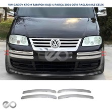 Ebal Oto Vw Caddy Krom Tampon Kaşı 4 Prç. P.çelik 2004-2010 Arası