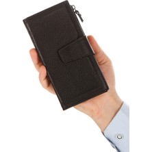 Newish Polo Erkek Siyah Hakiki Deri El Portföy Deri Telefonluk Kartlık ve Cüzdan newpolo289