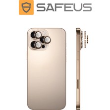 Safeus iPhone 16 Pro Max 9h Safir Temperli Kamera Lens Koruyucu