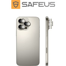 Safeus iPhone 16 Pro Max 9h Safir Temperli Kamera Lens Koruyucu