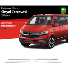 Volkswagen Transporter Uyumlu T6.1 Krom Sinyal Çerçevesi 2 Parça. 2020 Üzeri