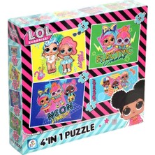 Laço Kids LOL7627 Laço Kids L.o.l. 4'ü1 Kutuda Puzzle / 6+12+16+25 Parça Puzzle