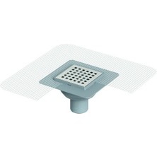 MaxiFlow Yer Sifon Fileli Ø70 10*10CM Pas.ızgara Alt