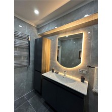 Mks Design 60X80 Ledli Banyo Aynası / Banyo Aynası / Ledli Ayna / Dekor Ayna / LED Işıklı Ayna
