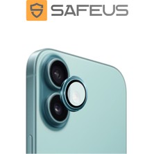 Safeus iPhone 16 Plus 9h Safir Temperli Kamera Lens Koruyucu