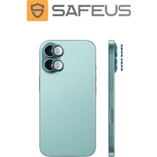Safeus iPhone 16 Plus 9h Safir Temperli Kamera Lens Koruyucu
