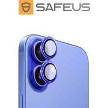 Safeus iPhone 16 Plus 9h Safir Temperli Kamera Lens Koruyucu