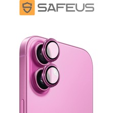 Safeus iPhone 16 Plus 9h Safir Temperli Kamera Lens Koruyucu