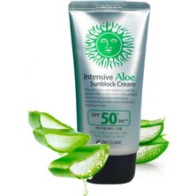 3W CLiNiC Hassas Ciltler Için Aloe Vera Içeren Yatıştırıcı Büyük Boy Güneş Kremi 3W Clinic Spf 50+ Pa+++ 70 ml