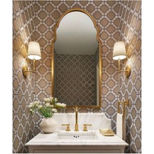 Mks Design 50X110 Kubbe Duvar Dekor Aynası / Asimetrik Ayna / Konsol Aynası / Düzensiz Ayna