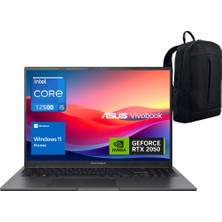 Asus Vivobook K3605ZF Intel I5-12500H 16GB 1tb SSD Geforce® Rtx 2050 4gb 16" Fhd 120HzWindows 11 Home Dizüstü Bilgisayar - Webzone Çanta WZ03