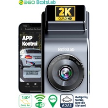 360 G300H Pro 2k Qhd Adas Wifi Gps 140° Geniş Açı Gece Görüşlü Akıllı Araç Içi Kamera