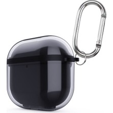 Coolacs Apple Airpods 4 Uyumlu Kılıf Yüksek Kaliteli Silikon Malzeme Askı Aparatlı Kulaklık Kılıfı