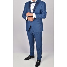 1460 Manzetti Armürlü Damatlık /mavi/54