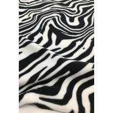 Yiğit Kumaş Zebra Desenli Polar Kumaş