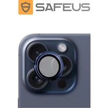 Safeus iPhone 15 Pro Max 9h Safir Temperli Kamera Lens Koruyucu