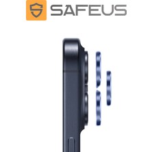 Safeus iPhone 15 Pro Max 9h Safir Temperli Kamera Lens Koruyucu