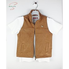 Selva Avm Kapüşonlu Çeket, Yelek, T-Shirt, Pantolon En Şık Erkek Çocuk 4'lü Takımlar, Okula, Davete, Bayramada