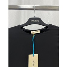 Zeynep Butik Efraze Uzun Kollu Önü Şifon Penye Içlik Tunik Body Bluz 71 cm 4433 1632