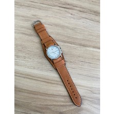 Taba Alttan Derili El Yapımı Siyah Deri Saat Kordonu.gerçek Deri. 18-20-22-24 ve 26MM Genişlik Seçenekleri.