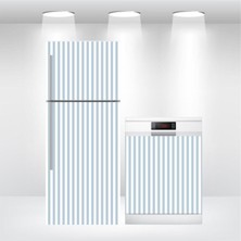 Buzdolabı ve Bulaşık Makinesi Kapak Kendinden Yapışkanlı Folyo Kaplama Çizgili