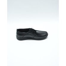 Eymen Shoes Cilt Deri Günlük Erkek Ayakkabı, Sıyah (Ladik)