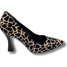 Çiğdem Kundura Zivanta Leopar Desenli Kadın Stiletto - Zivanta - Leopar  - 37