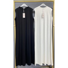 Zeynep Butik Efraze Sıfır Kollu Penye Elbise Içlik 145 cm 4421 1630