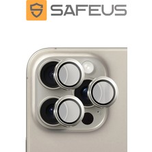 Safeus iPhone 15 Pro Max 9h Safir Temperli Kamera Lens Koruyucu
