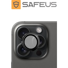 Safeus iPhone 15 Pro Max 9h Safir Temperli Kamera Lens Koruyucu