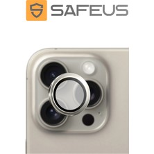 Safeus iPhone 15 Pro Max 9h Safir Temperli Kamera Lens Koruyucu
