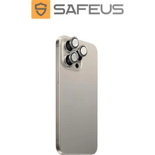 Safeus iPhone 15 Pro Max 9h Safir Temperli Kamera Lens Koruyucu