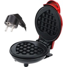 Mini Elektrikli Waffle Makinesi, Kalp Şekilli Waffle Pişirme Cihazı (Yurt Dışından)