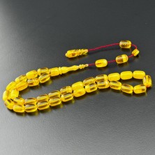 Hicaz Tesbihçilik Kuru Torna Işçilikli Sıkma Kehribar Tesbih Hcz-Model Bmghrr