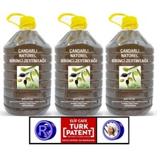 Elif Cafe Çandarlı Natural Birinci Zeytinyağı 5 lt Pet Şişe zeytinyağı 5 litre 3 adet