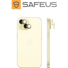 Safeus iPhone 15 Plus 9h Safir Temperli Kamera Lens Koruyucu