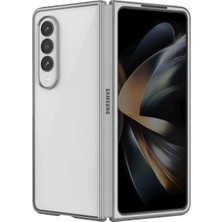 Newface Samsung Galaxy Z Fold 4 Kılıf Fold Element Kapak - Gümüş 13