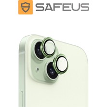 Safeus iPhone 15 9h Safir Temperli Kamera Lens Koruyucu