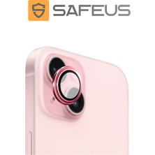 Safeus iPhone 15 9h Safir Temperli Kamera Lens Koruyucu