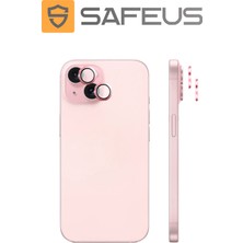 Safeus iPhone 15 9h Safir Temperli Kamera Lens Koruyucu