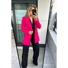 Butik Exvoto Krep Ceket Yaka Taşlı