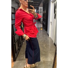 Imza 24 Bermuda Kırmızı Biyeli