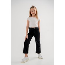 Kız Çocuk Boru Paça Kot Pantolon G2101
