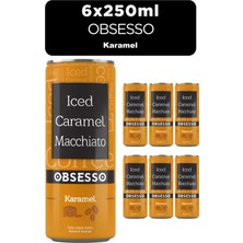 Obsesso Karamelli Soğuk Kahve 250 ml x 6 Adet