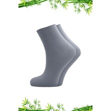 Kardeşler Çorap Bambu Kadın Çok Renkli Yarım Konç  Sıkmayan Şeker Çorap 6'lı Paket