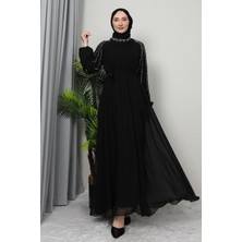 Giza Store Semra Tesettür Elbise Siyah