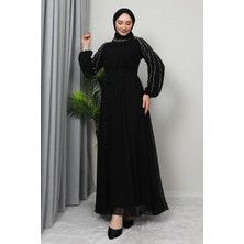 Giza Store Semra Tesettür Elbise Siyah